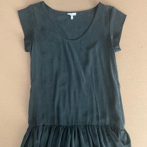 Joie Ruffle Suede Shift Minidress